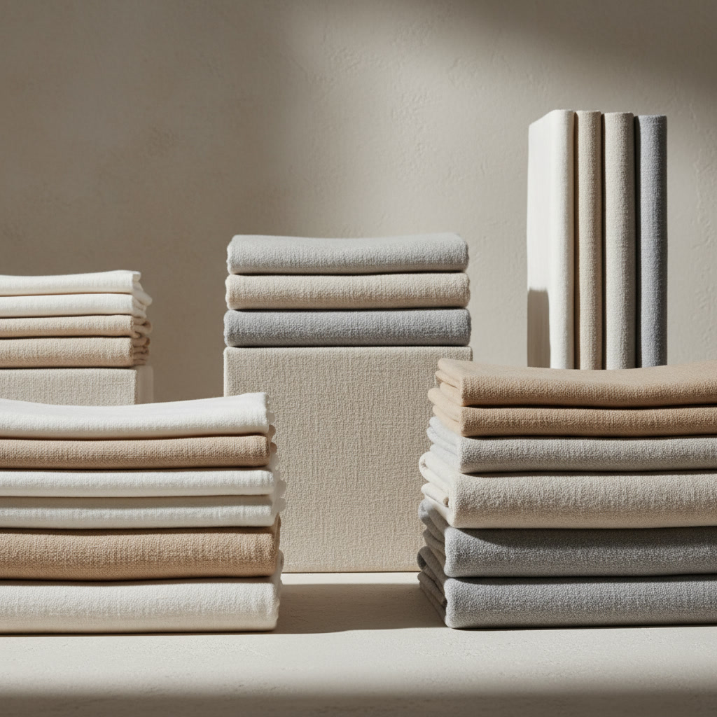 Minimalist design textiles in practice